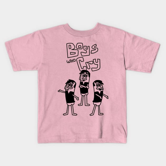 Boys Who Cry - Tour B&W Kids T-Shirt by tamir2503